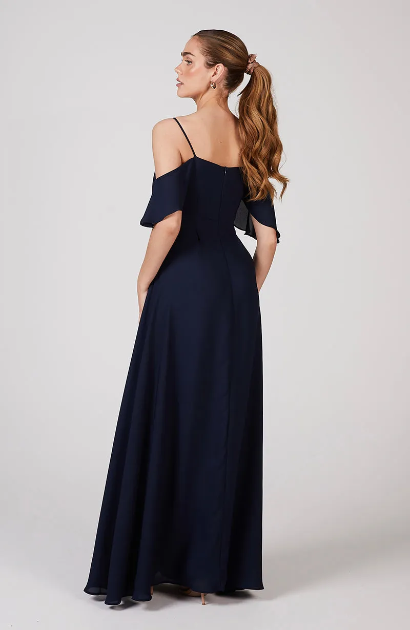Mykonos Dress in Ink Navy Blue