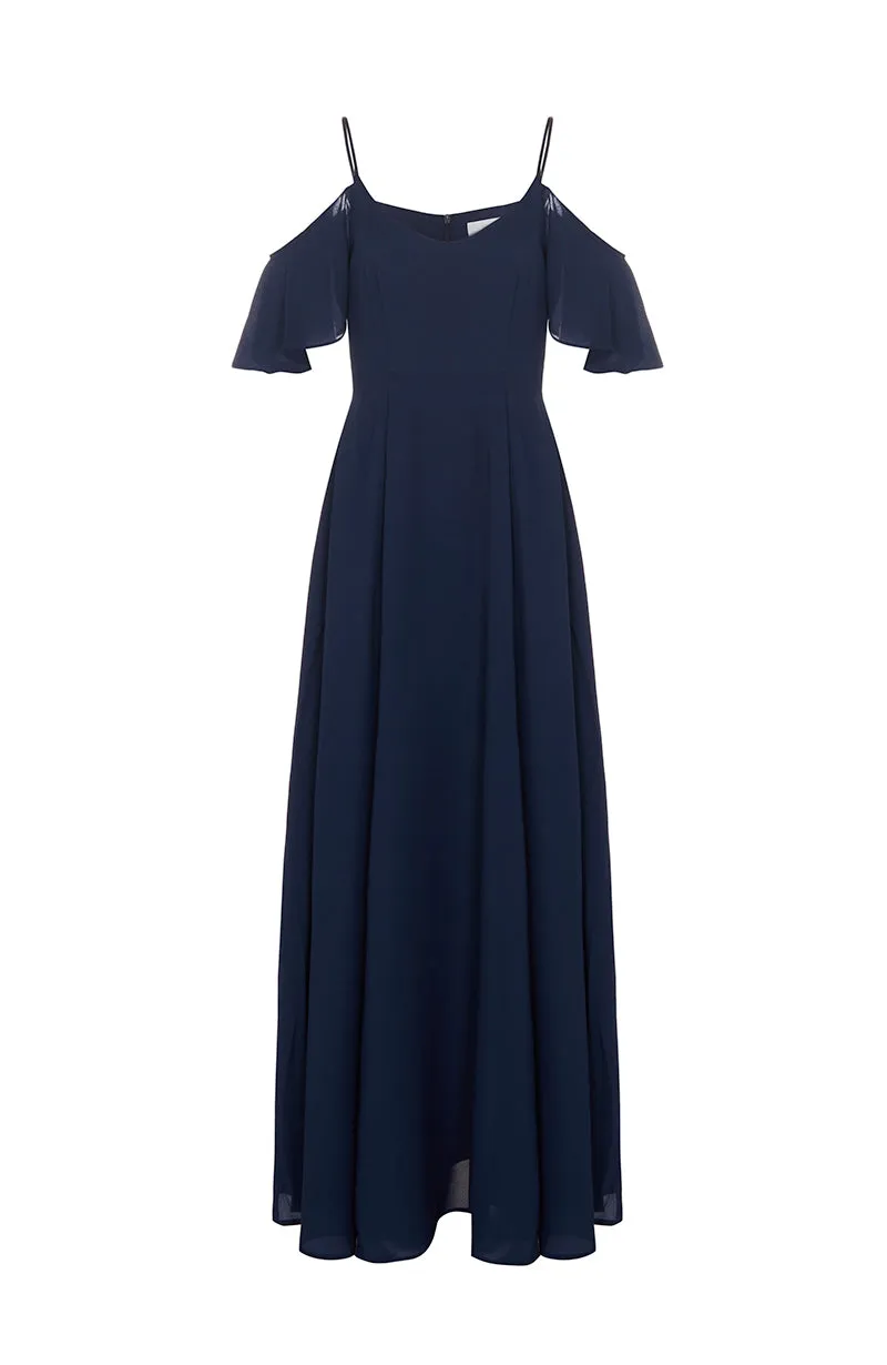 Mykonos Dress in Ink Navy Blue
