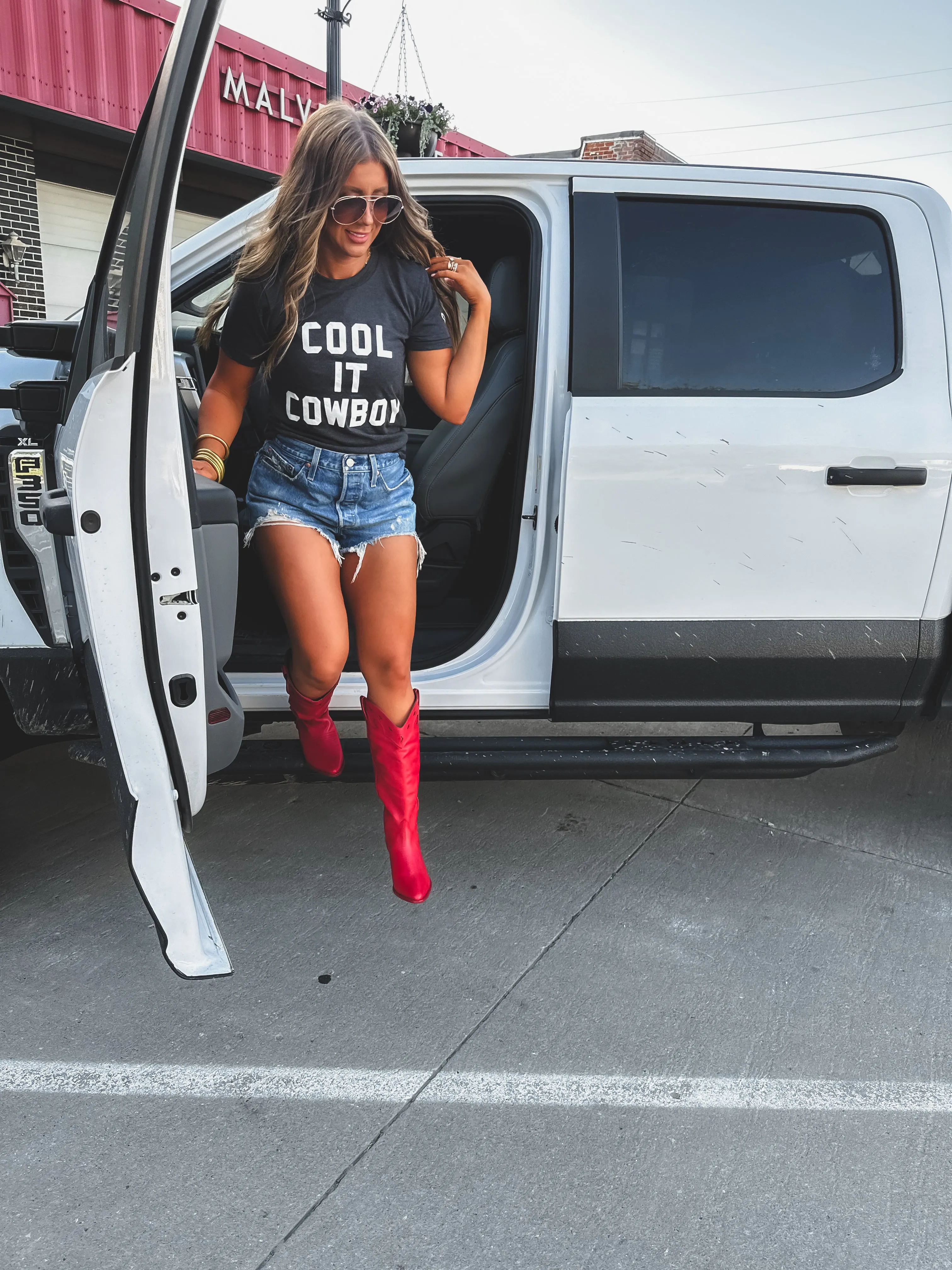 *New Arrival* Black Cool it Cowboy Tee