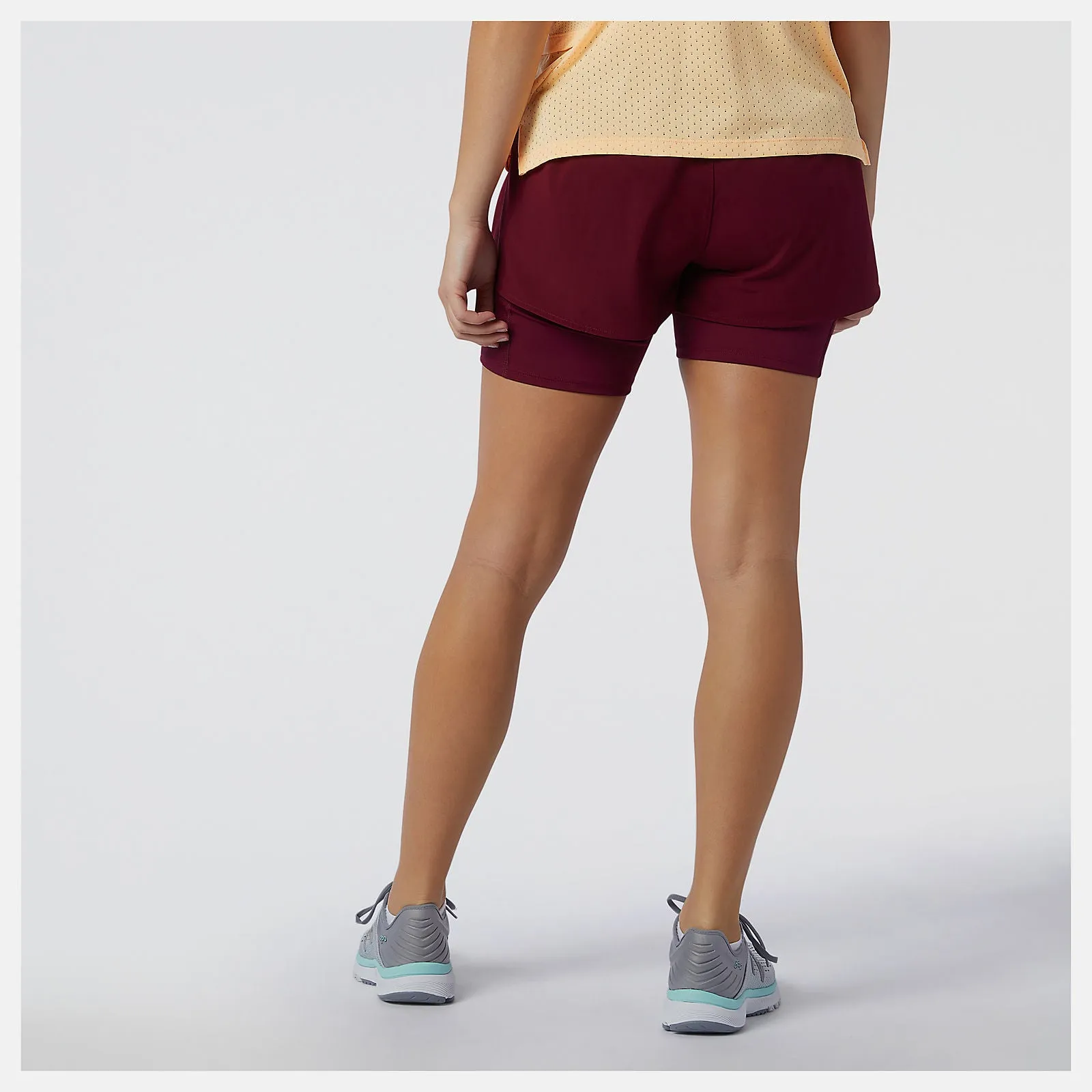 NEW BALANCE PRINTED IMPACT RUN 2 IN 1 SHOHRTS