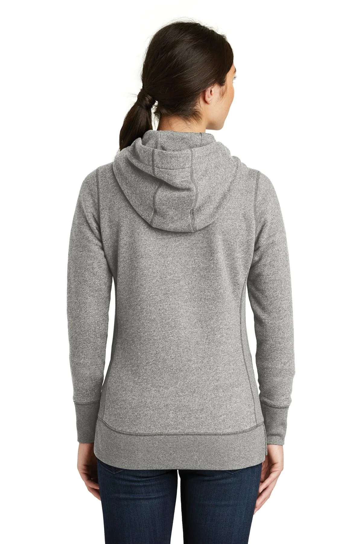 New Era  Women's French Terry Full-Zip Hoodie. LNEA502 Light Graphite Twist