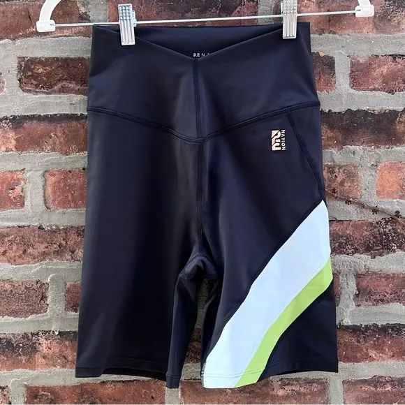 NEW Size Medium Bandier P.E. Nation Sprint Time High Rise Black Crossover Short