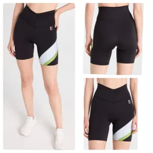 NEW Size Medium Bandier P.E. Nation Sprint Time High Rise Black Crossover Short