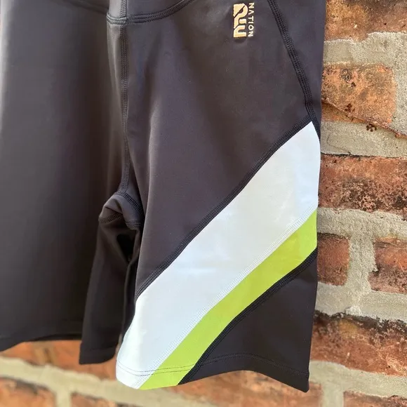 NEW Size Medium Bandier P.E. Nation Sprint Time High Rise Black Crossover Short