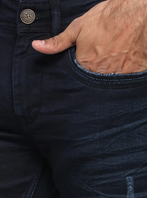 Night Blue Washed Slim Fit Jeans | JadeBlue