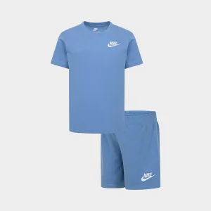 Nike Children's Club T-Shirt & Shorts Set / Blue Beyond