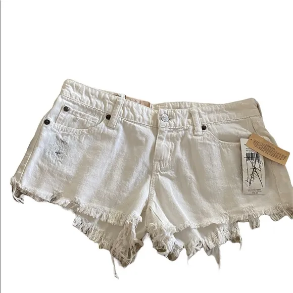 NWT Denim &amp; Supply by Ralph Lauren | Mini Distressed White Shorts | 27