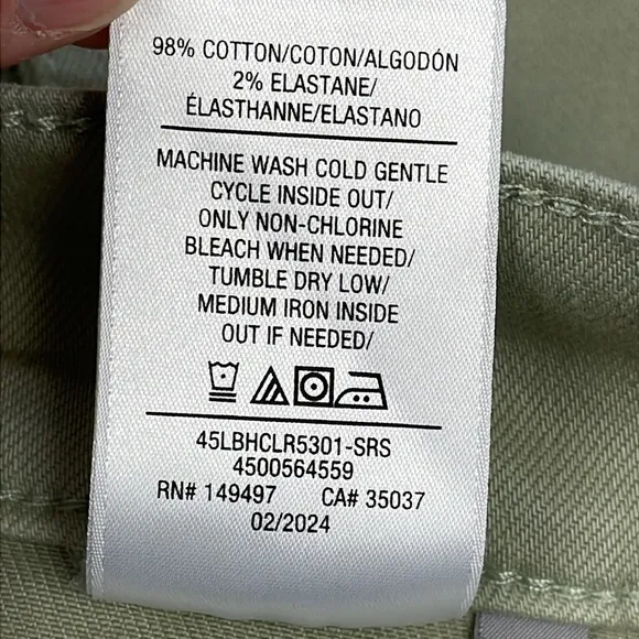 NWT Joes Jeans Wide Leg Ankle with Patch Pocket Desert Sage Green Sz 29