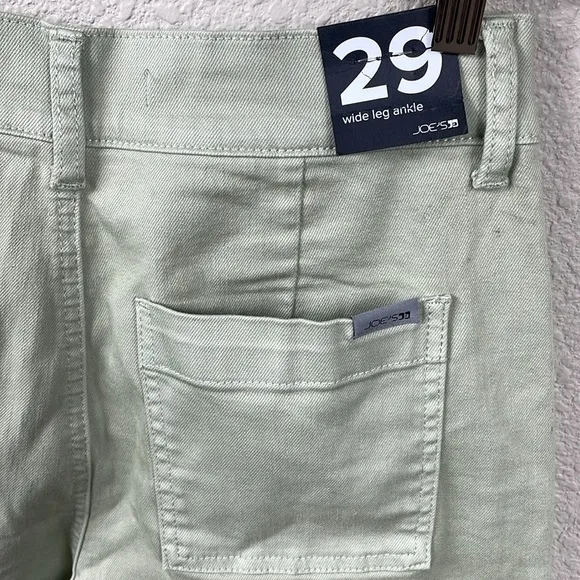 NWT Joes Jeans Wide Leg Ankle with Patch Pocket Desert Sage Green Sz 29