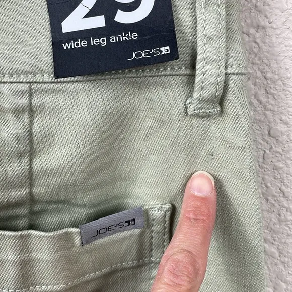 NWT Joes Jeans Wide Leg Ankle with Patch Pocket Desert Sage Green Sz 29