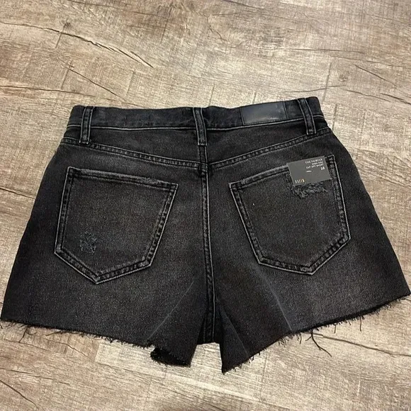 NWT!! Rails - The Fairfax High Rise Cut Off Shorts - Ash Black - Size 26
