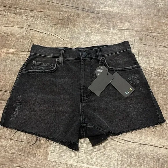 NWT!! Rails - The Fairfax High Rise Cut Off Shorts - Ash Black - Size 26
