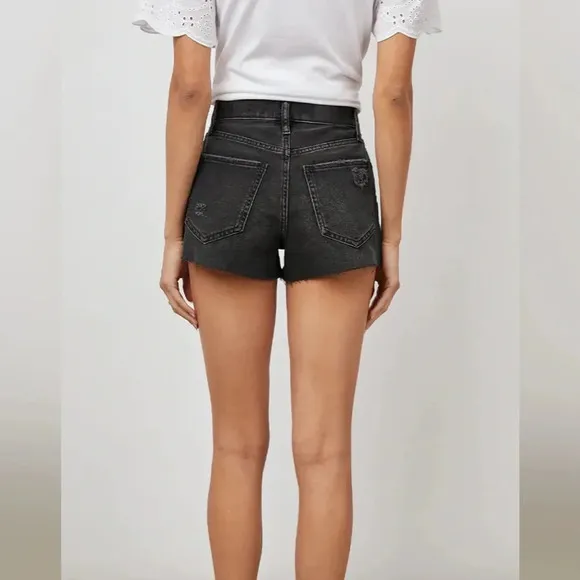 NWT!! Rails - The Fairfax High Rise Cut Off Shorts - Ash Black - Size 26