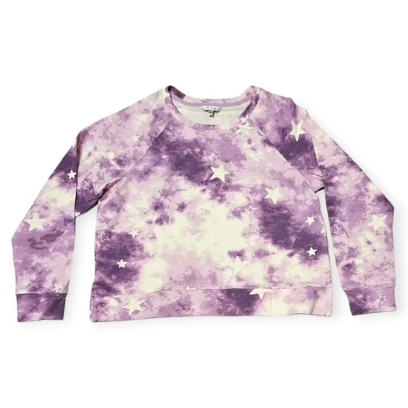 NWT Wildfox Tie Dye Stars Pajama/Loungewear SET: Sweatshirt and Shorts
