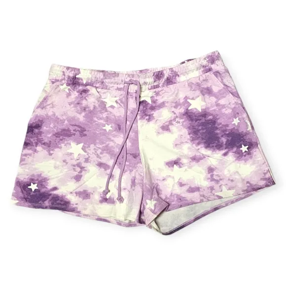 NWT Wildfox Tie Dye Stars Pajama/Loungewear SET: Sweatshirt and Shorts