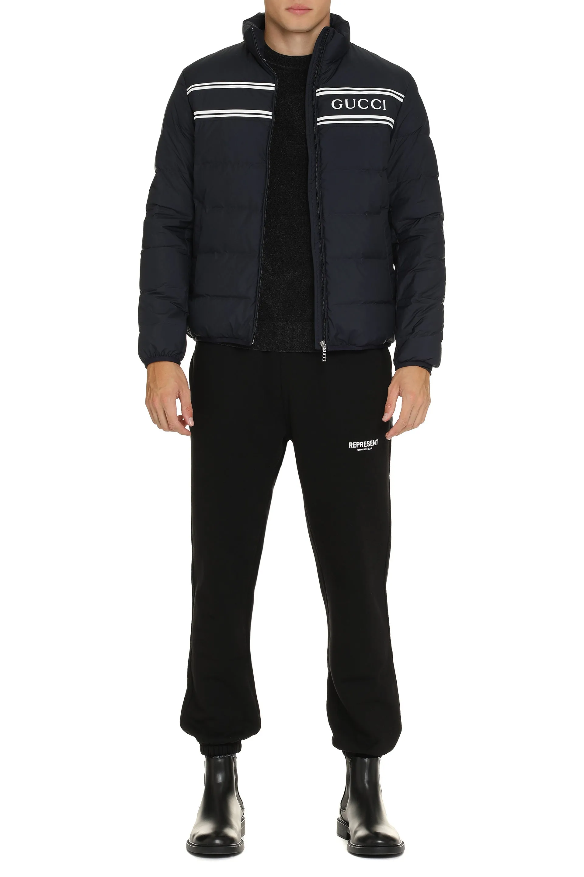 Nylon down jacket