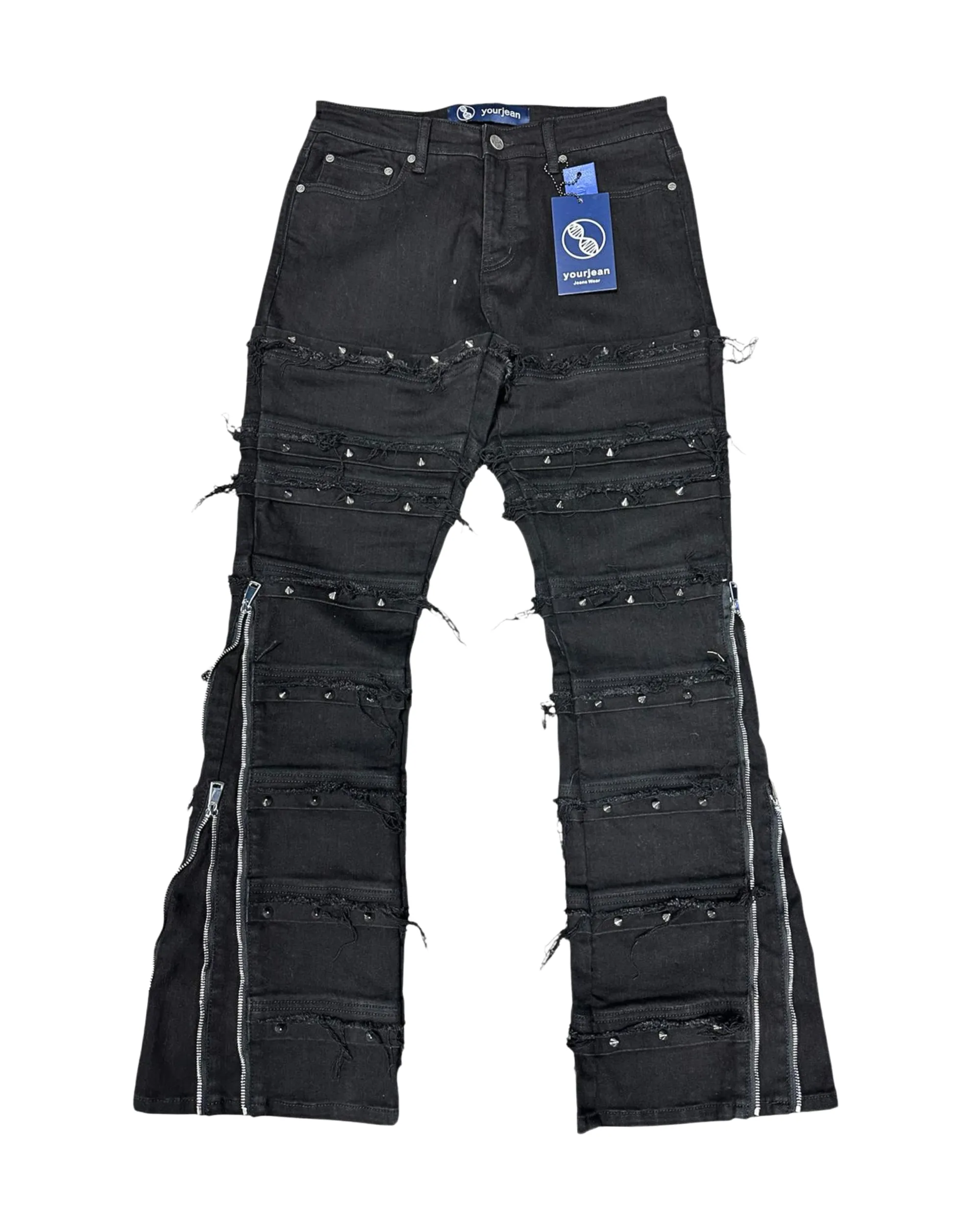 Obsidian Stacked Jeans Multi-Strap
