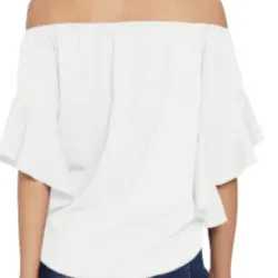 Off the shoulder knot front top