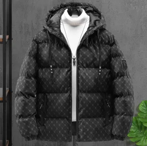 Ole - warm padded men's hooded jacket