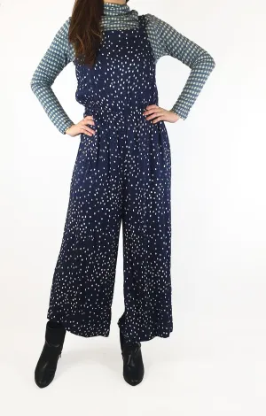 Oliver Bonas blue spotty jumpsuit size UK12 / AU 10