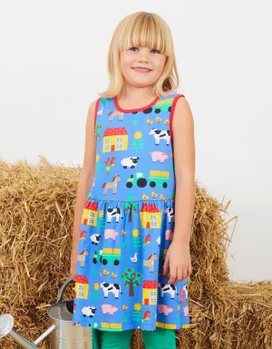 Organic Farm Print Summer Dress