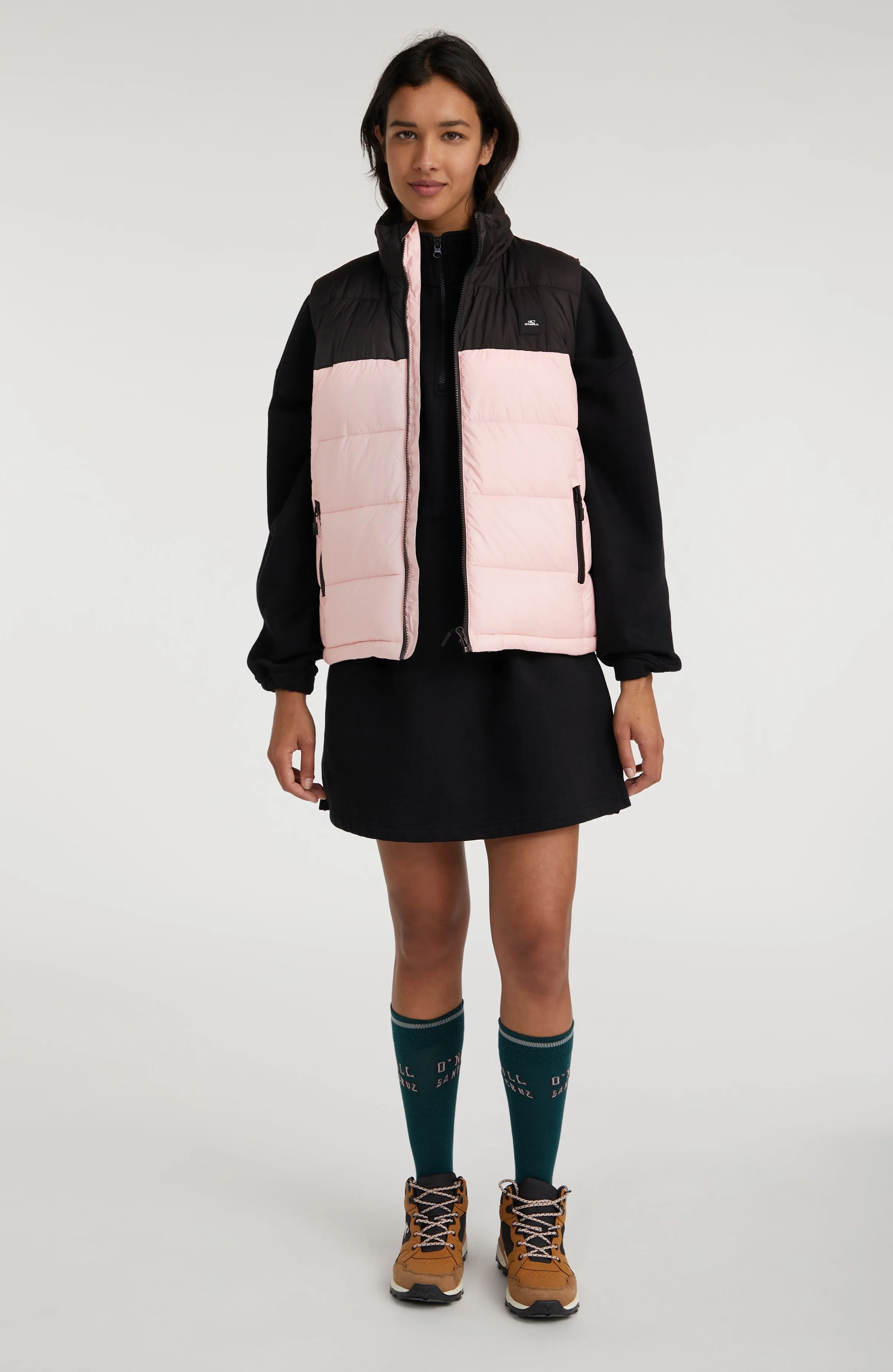 O'Riginals Steppweste | Peach Whip Colour Block