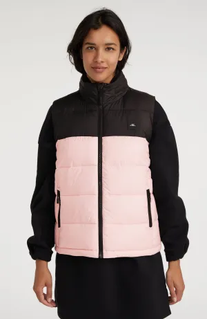 O'Riginals Steppweste | Peach Whip Colour Block