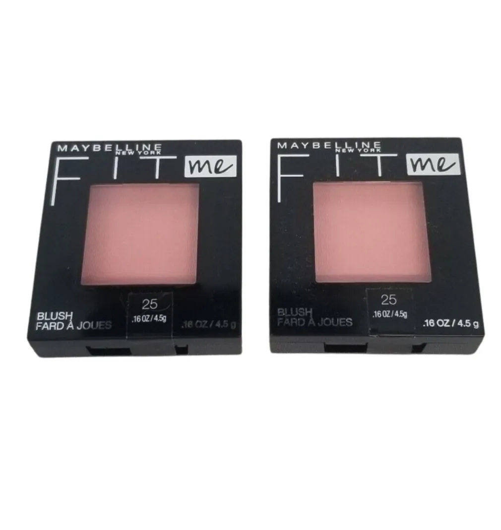 Pack of 2 Maybelline Fit Me Blush, Pink 25 , 0.16 oz