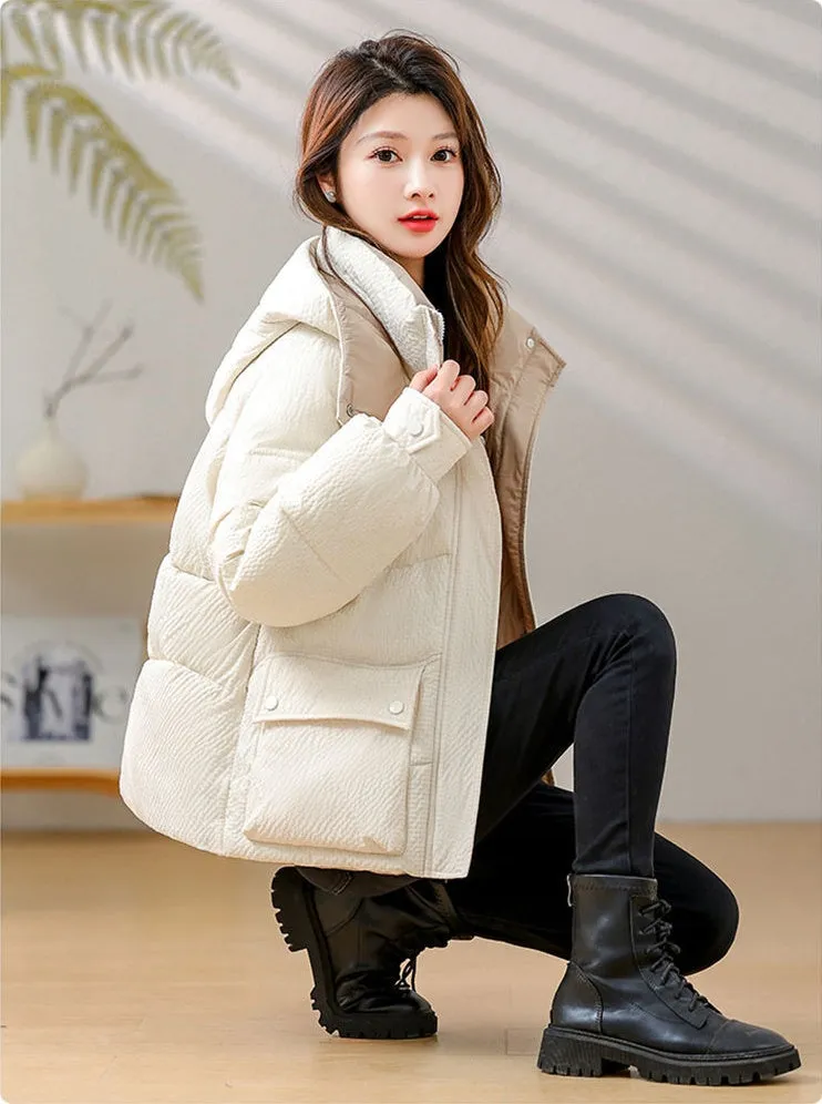 Padded Water-Resistant Puffer Jacket for Women Stylish and Warm