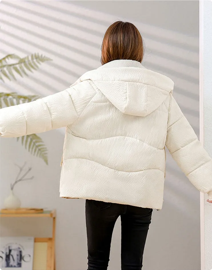 Padded Water-Resistant Puffer Jacket for Women Stylish and Warm