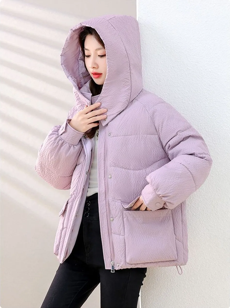 Padded Water-Resistant Puffer Jacket for Women Stylish and Warm