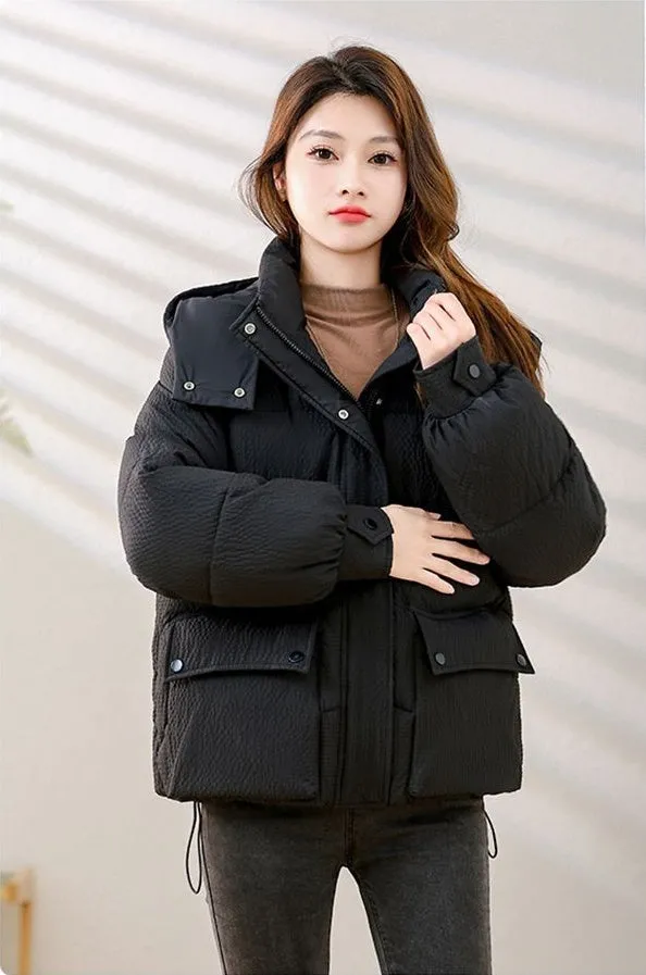 Padded Water-Resistant Puffer Jacket for Women Stylish and Warm