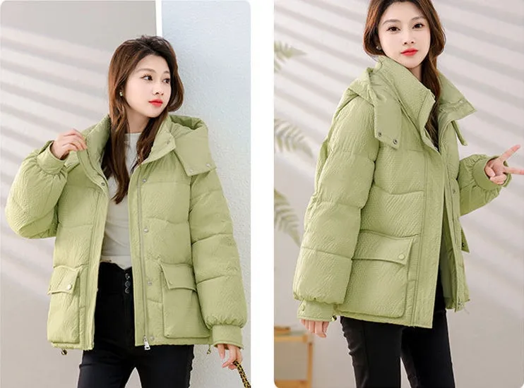 Padded Water-Resistant Puffer Jacket for Women Stylish and Warm