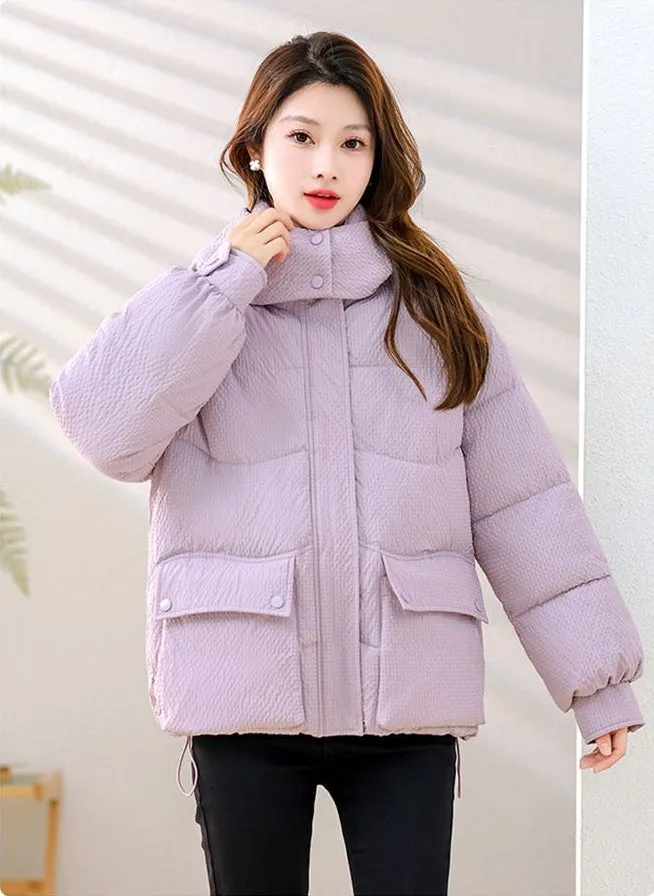 Padded Water-Resistant Puffer Jacket for Women Stylish and Warm