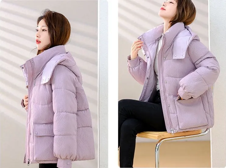 Padded Water-Resistant Puffer Jacket for Women Stylish and Warm