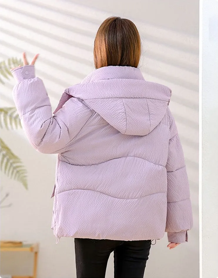 Padded Water-Resistant Puffer Jacket for Women Stylish and Warm