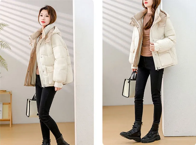 Padded Water-Resistant Puffer Jacket for Women Stylish and Warm