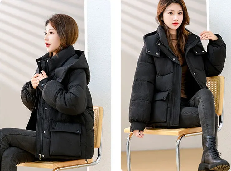 Padded Water-Resistant Puffer Jacket for Women Stylish and Warm