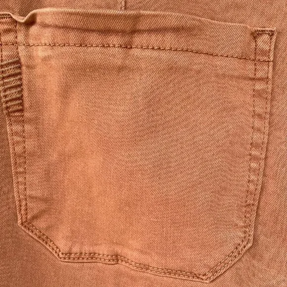 PAIGE Mayslie Pleated Cotton Twill Jeans NWOT in Vintage Mocha Womens 30 Joggers