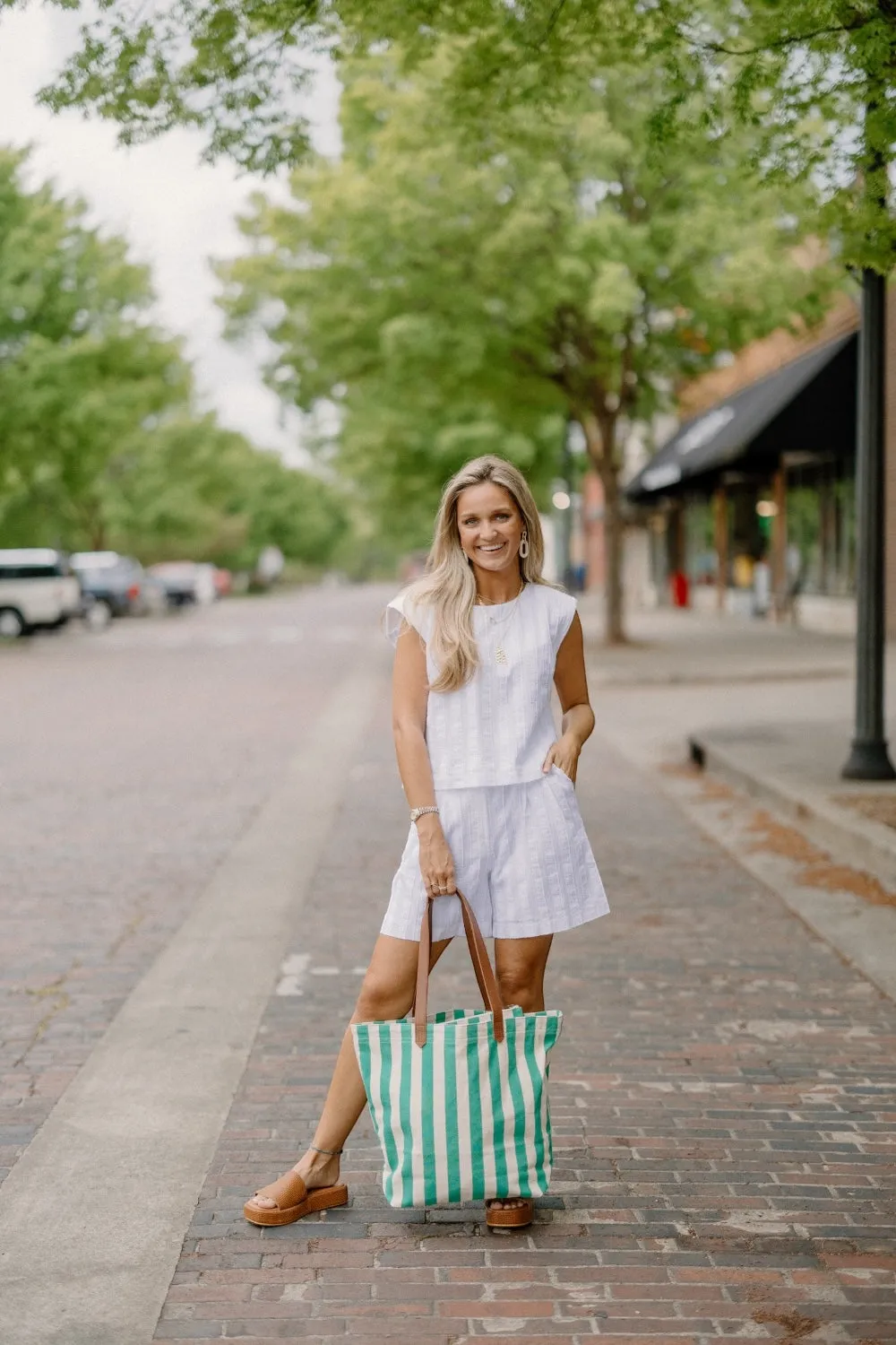 Paige Pleated Shorts in White