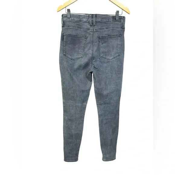 Paige Womens Emmie Black Ankle Button Fly Denim Skinny Jeans