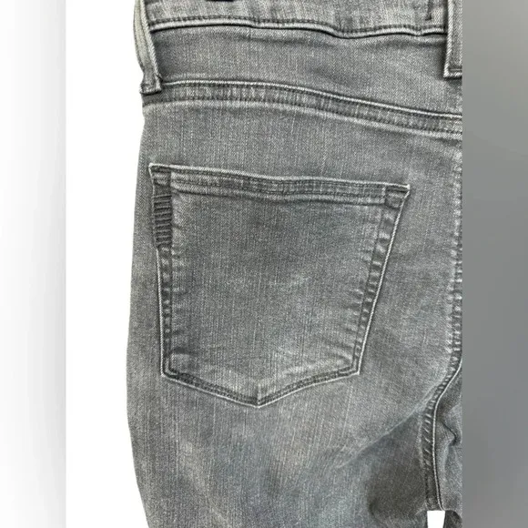 Paige Womens Emmie Black Ankle Button Fly Denim Skinny Jeans