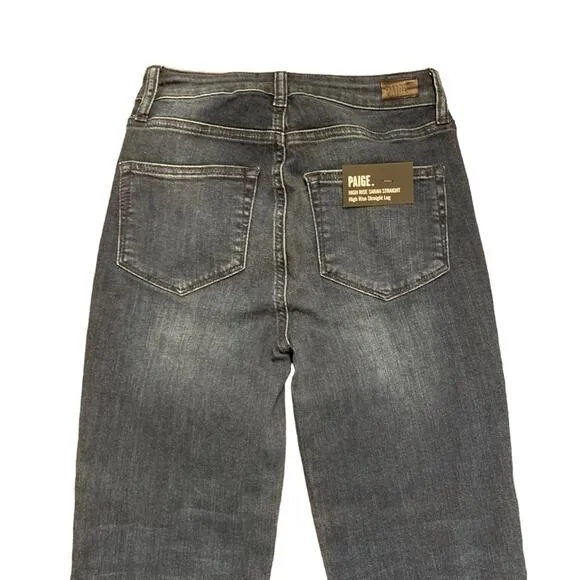 Paige Womens NEW High Rise Sarah Straight leg jeans size 25