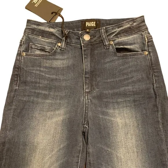 Paige Womens NEW High Rise Sarah Straight leg jeans size 25