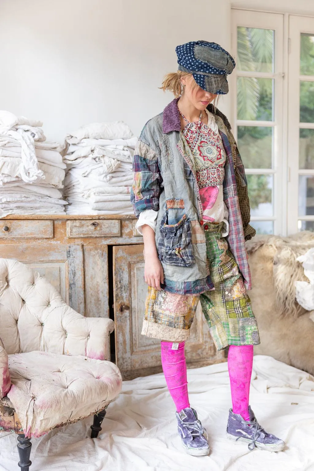 Patchwork Kathmandu Jacket w/ Snake-214053