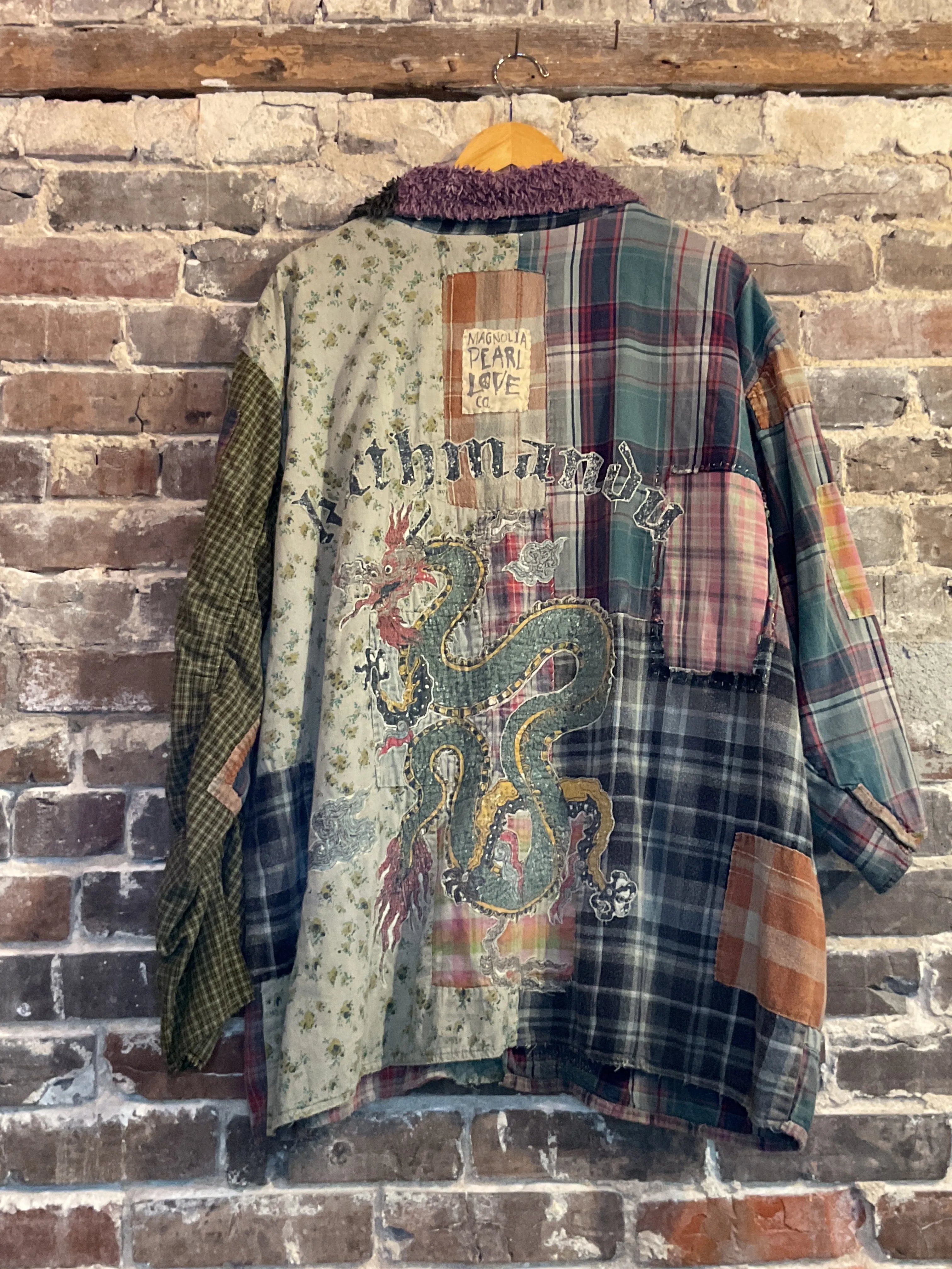 Patchwork Kathmandu Jacket w/ Snake-214053