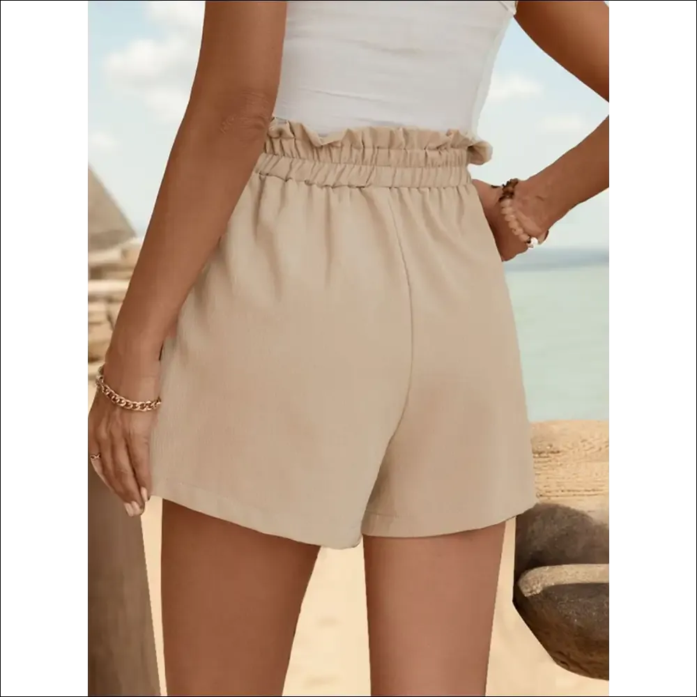 Perfee Tied Elastic Waist Shorts – Chic Comfort with Pockets!