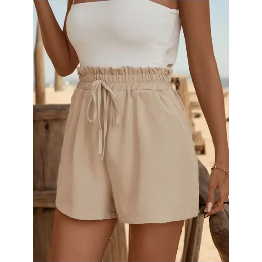 Perfee Tied Elastic Waist Shorts – Chic Comfort with Pockets!