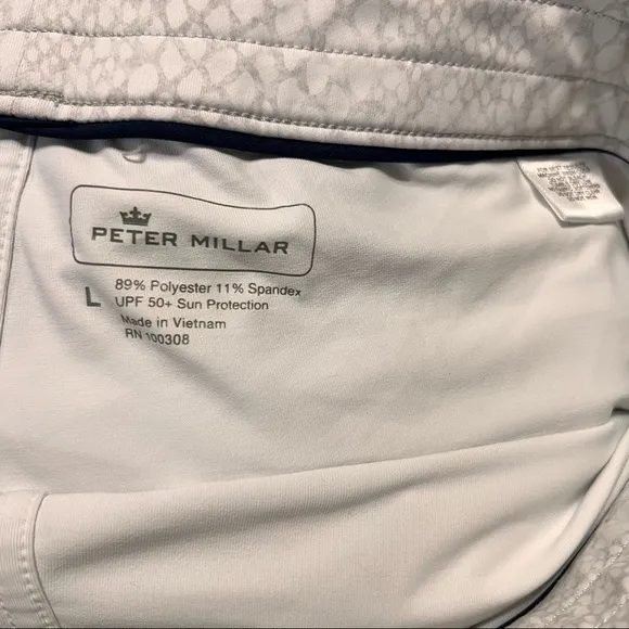 PETER MILLAR Women White Snake Print Shorts Skort L