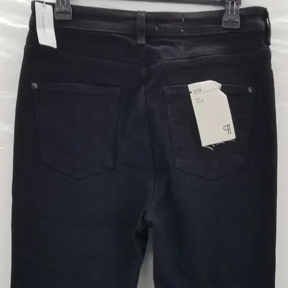 Pilcro Jeans Womens The Icon Black Wide Leg Flare Jeans Stretch Pockets Sz 29 P